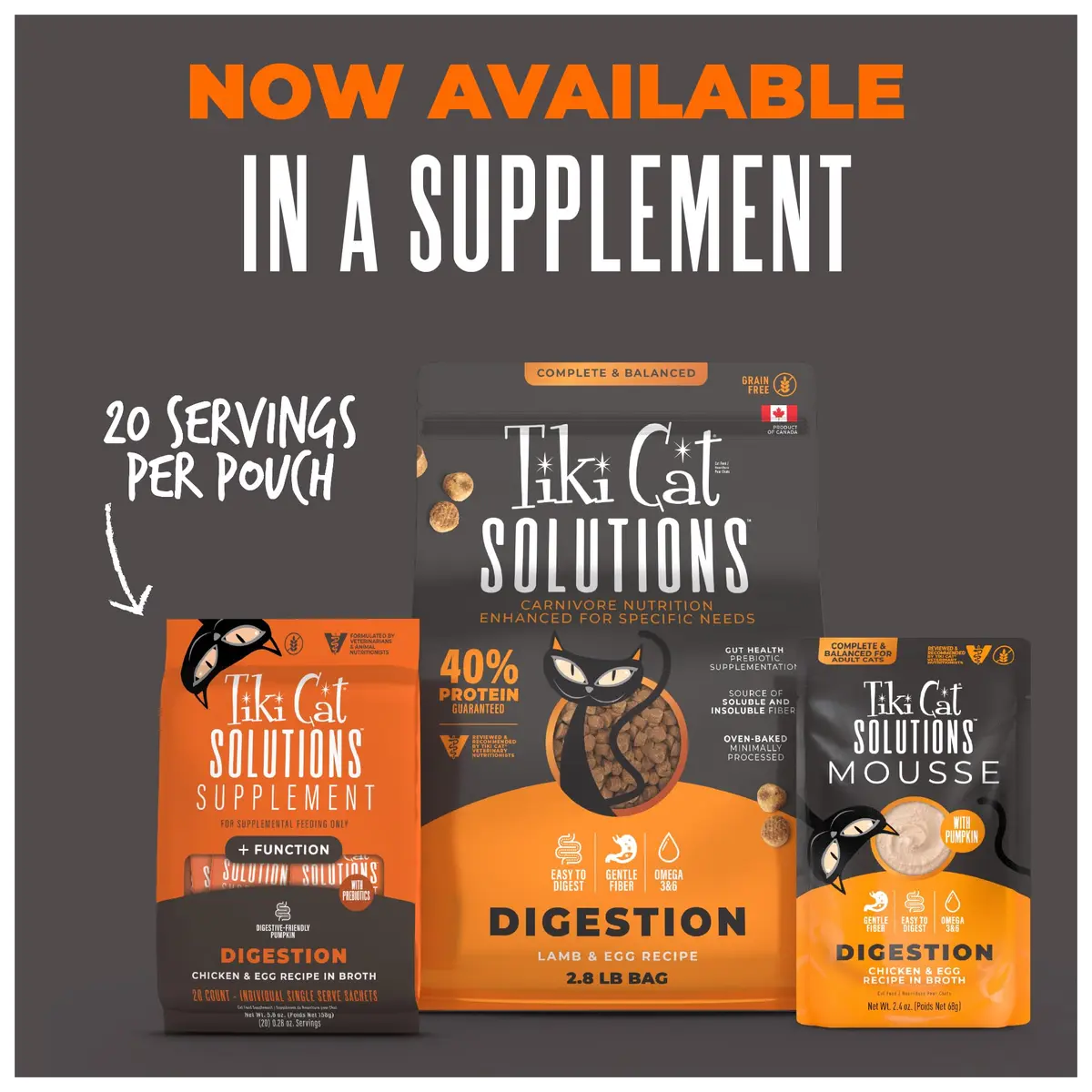 Tiki Cat Solutions Cat Supplement Digestion Chicken & Egg 5.6 oz | Supports Digestive Health with Prebiotics - view 7