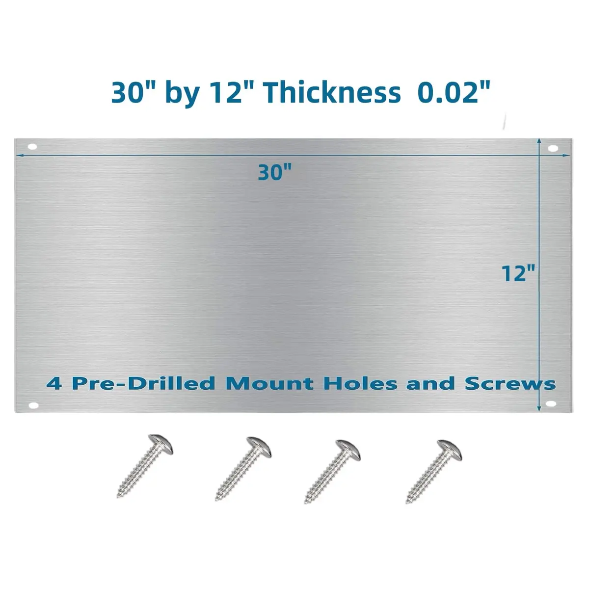Generic Stainless Steel Backsplash 30x12 Inch | Splatter Guard for Indian Kitchens - view 2
