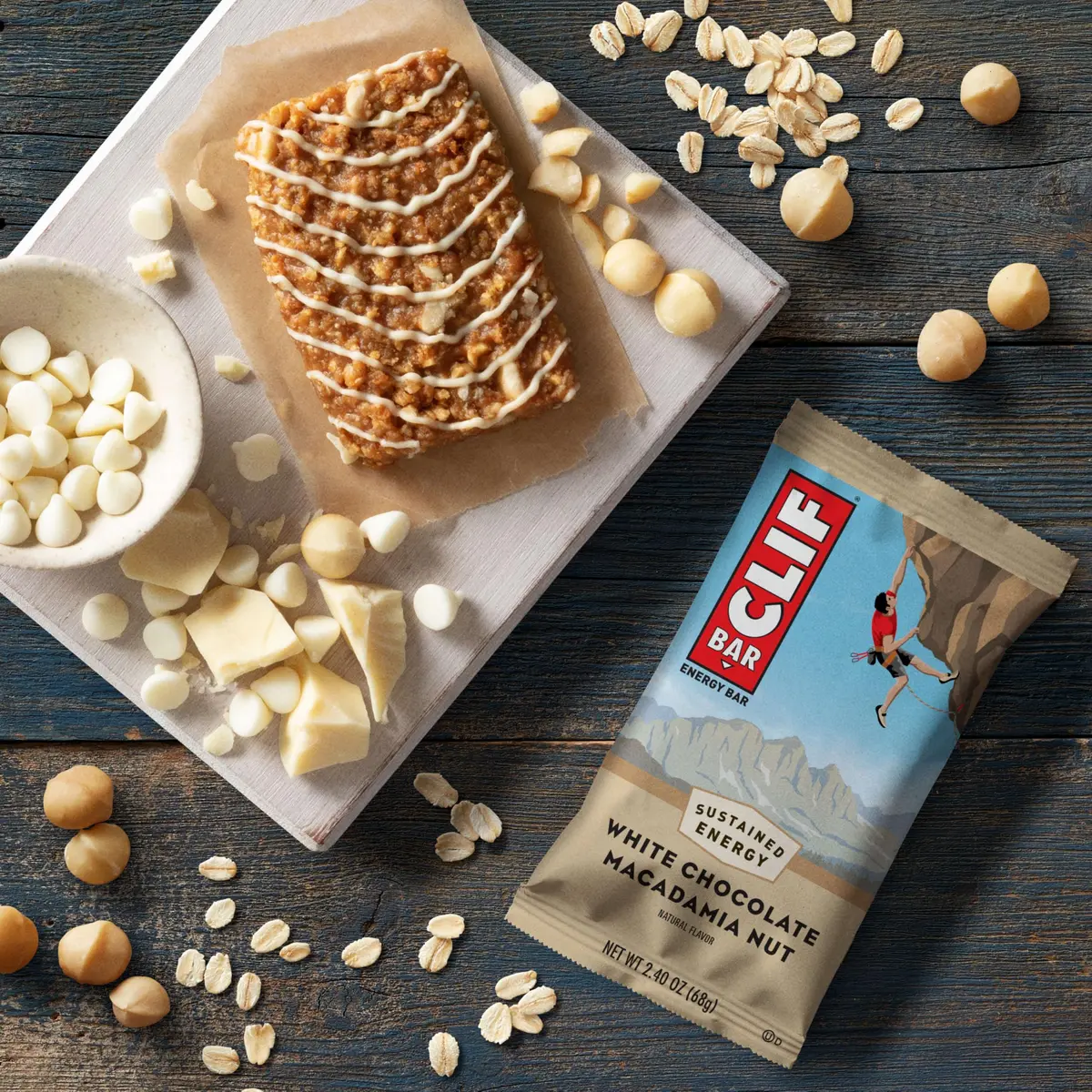 CLIF BAR Energy Protein Bars White Chocolate Macadamia Nut 15 Count (60 Total Bars) | Made with Organic Oats - view 5