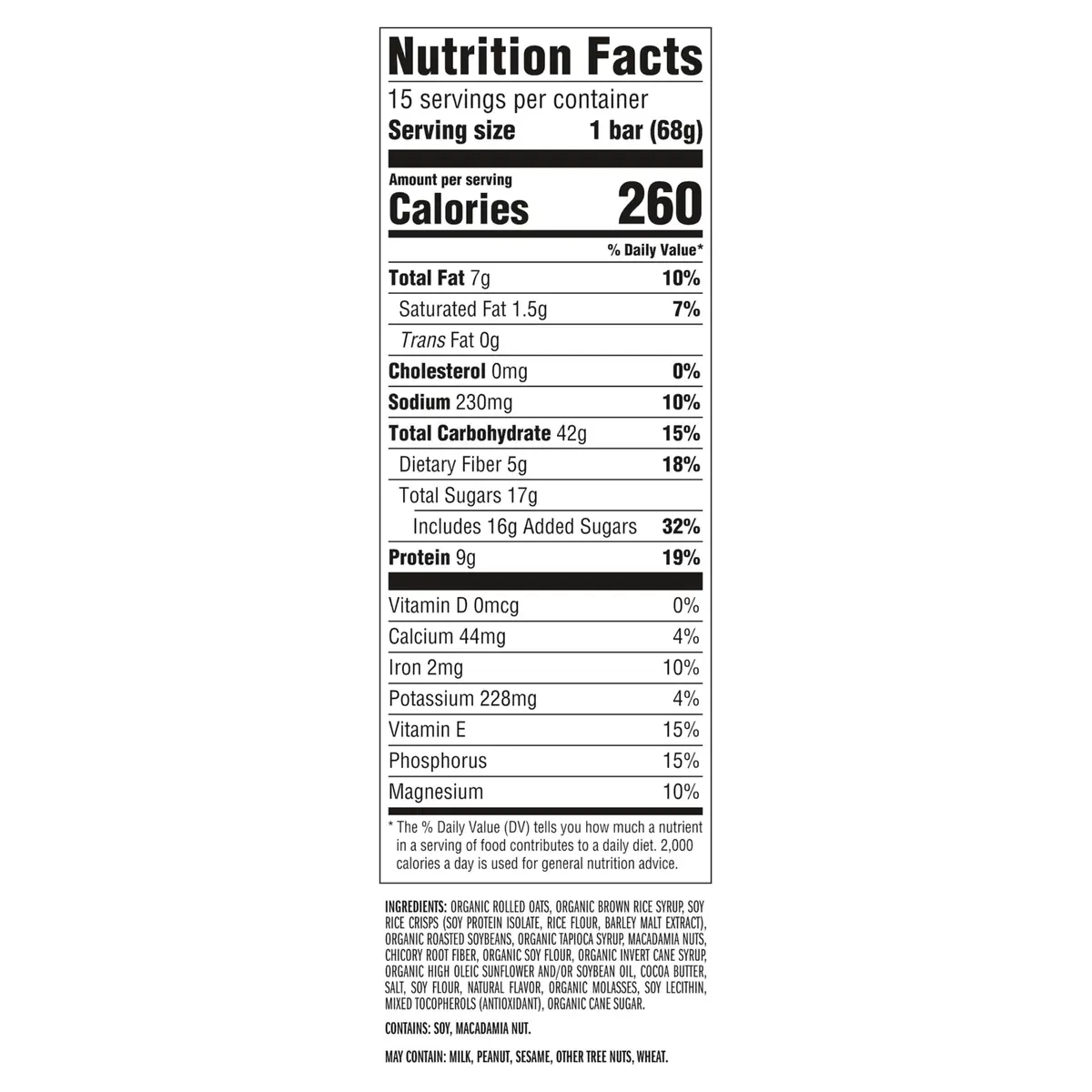 CLIF BAR Energy Protein Bars White Chocolate Macadamia Nut 15 Count (60 Total Bars) | Made with Organic Oats - view 6