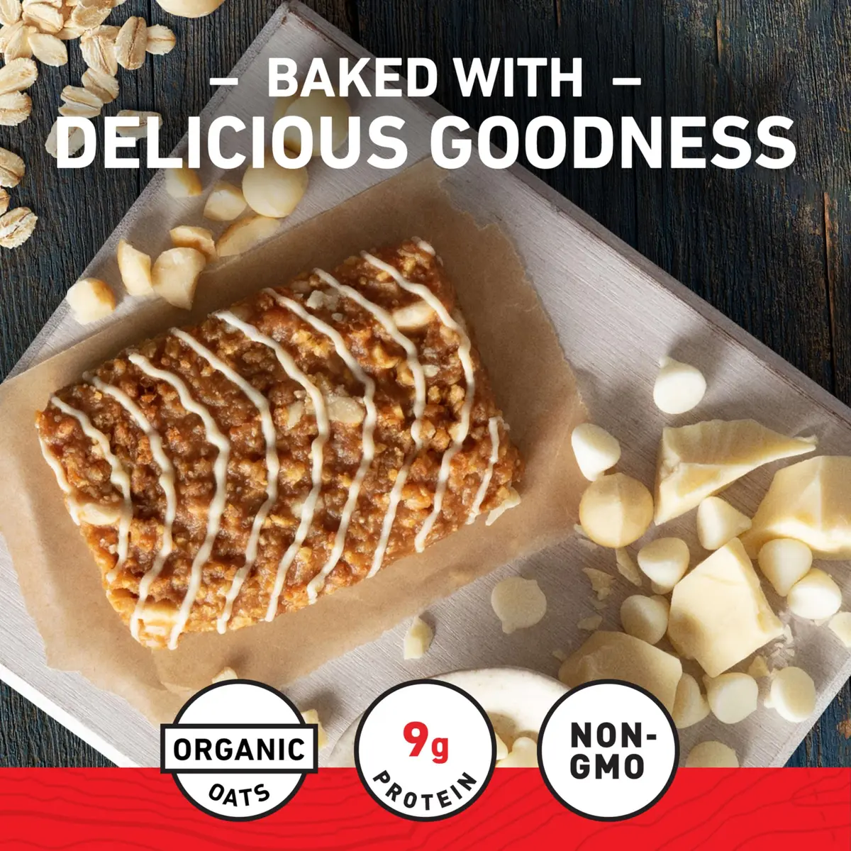 CLIF BAR Energy Protein Bars White Chocolate Macadamia Nut 15 Count (60 Total Bars) | Made with Organic Oats - view 3