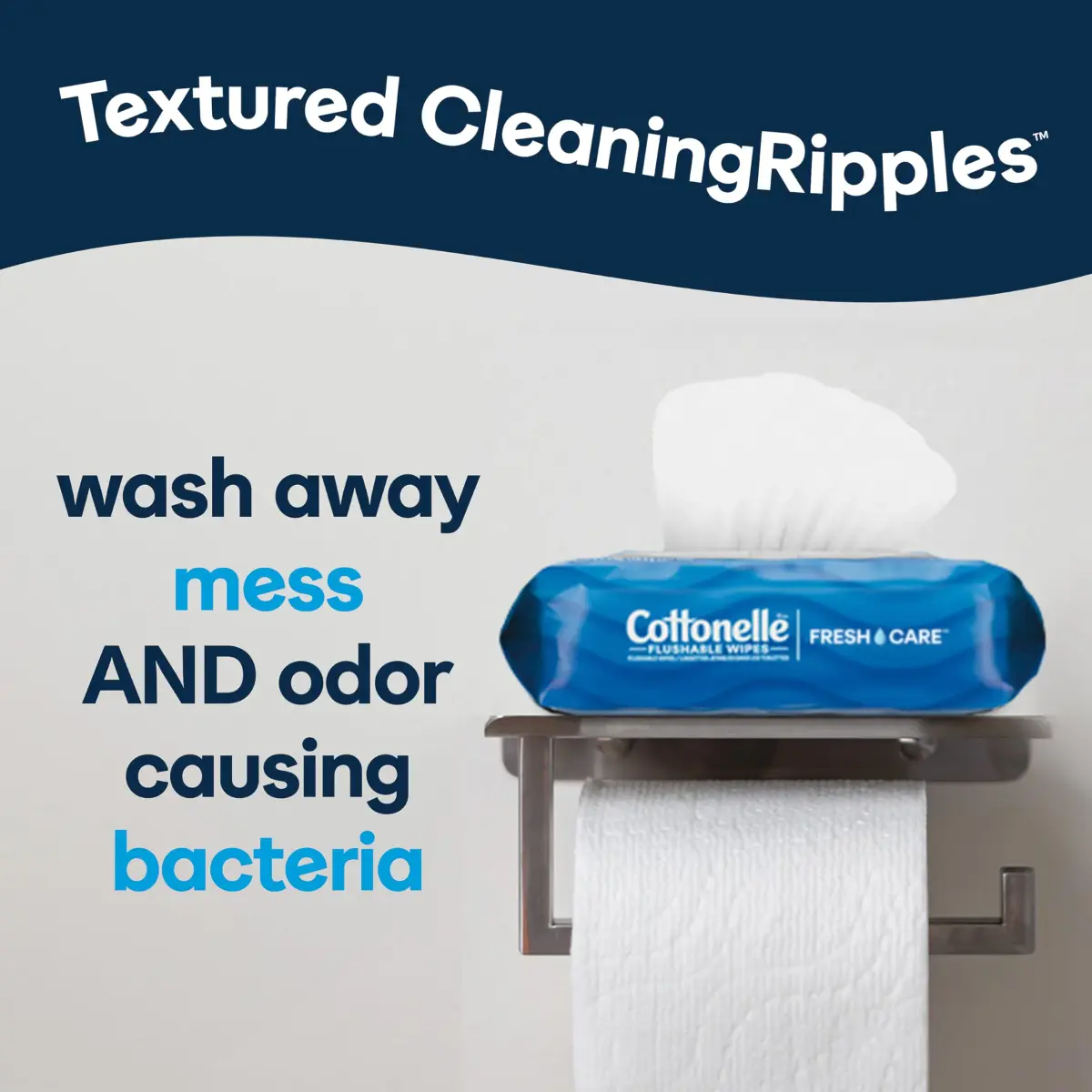 Cottonelle Fresh Care Flushable Wet Wipes, 4 Flip-Top Packs, 42 Wipes Per Pack (168 Total Wipes) | Gentle Skin Care - view 5