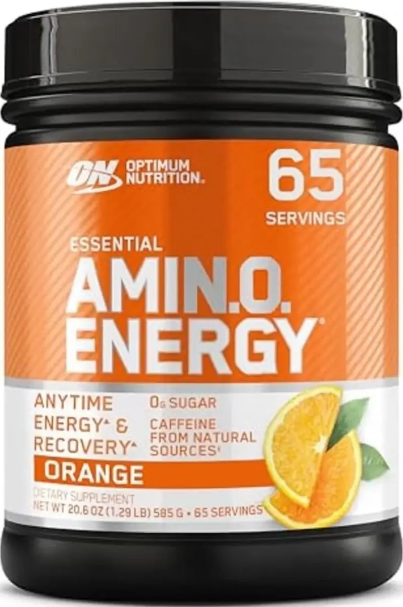 Optimum Nutrition Amino Energy Pre Workout Powder Orange Cooler, 3510 g (123.6 Oz) | Energy & Focus Blend - main product image