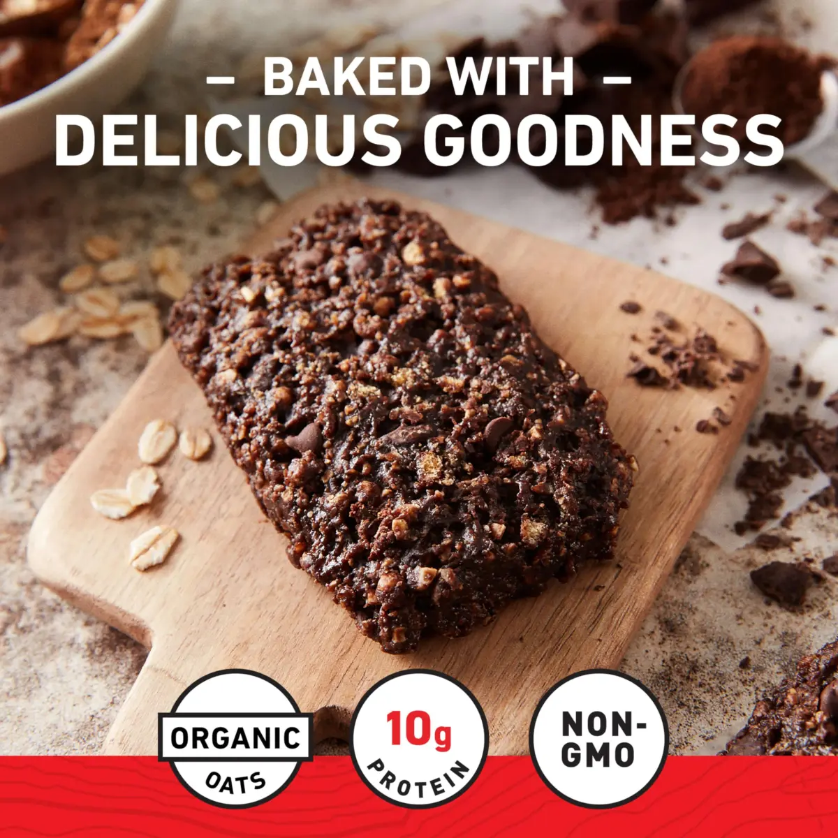 CLIF BAR Energy Protein Bars Chocolate Brownie 144oz (60 bars) | Made with Organic Oats - view 3