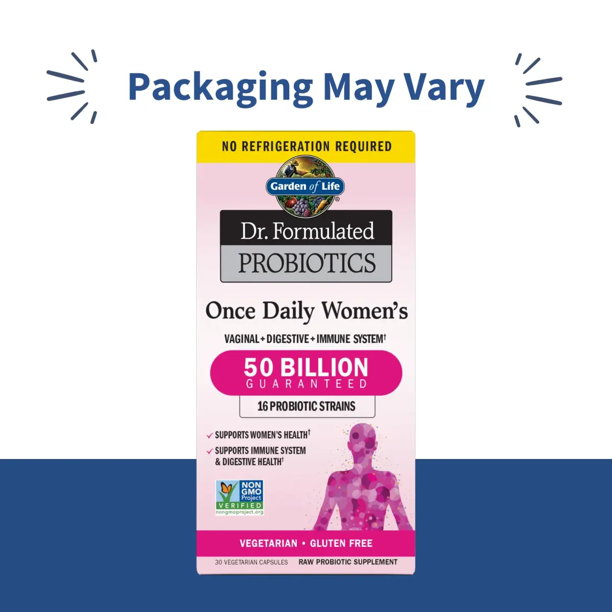 Garden of Life Dr. Formulated Once Daily Women's Probiotics 50 Billion CFU 180 Count (Pack of 6) | Digestive, Immune & Vaginal Health Support - view 2