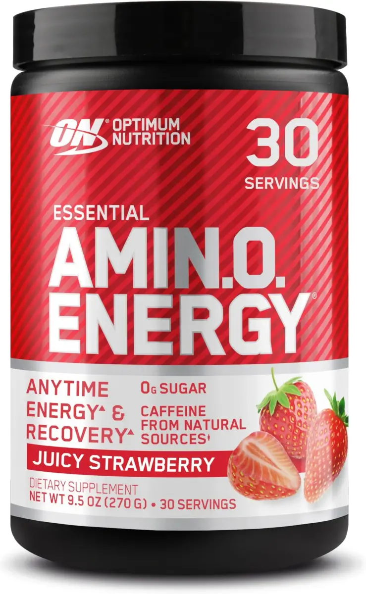 Optimum Nutrition Essential Amin.O. Energy Strawberry Burst 57oz (1.62kg) | Amino Acids & Energy Blend - main product image