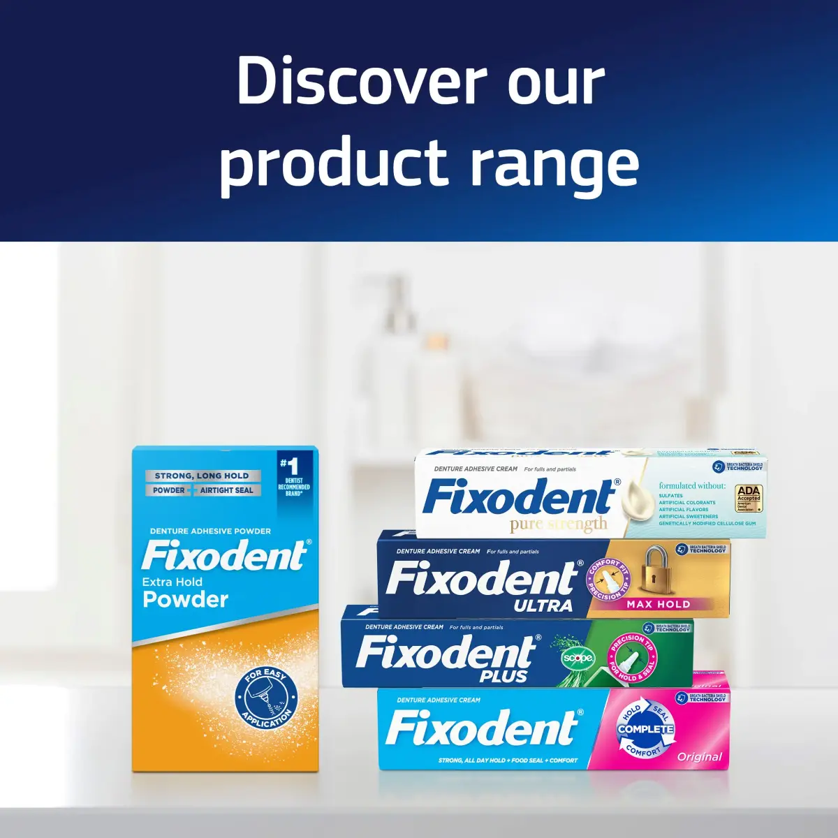 Fixodent Ultra Max Hold Denture Adhesive 2.2 Oz (Pack of 2) | Strongest Hold for Dentures - view 8