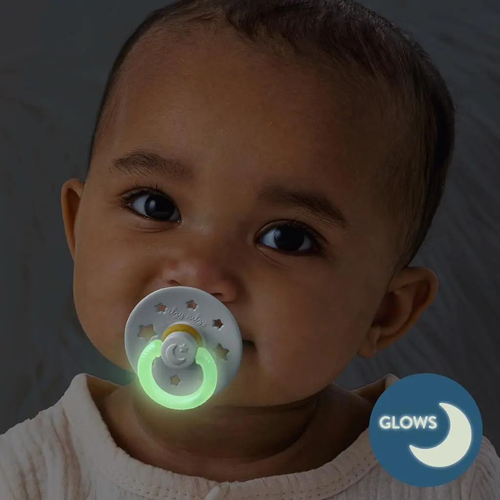 Itzy Ritzy Natural Rubber Pacifiers for 0-6 Mo | BPA-Free, Glow in Dark, Chic & Safe - view 2