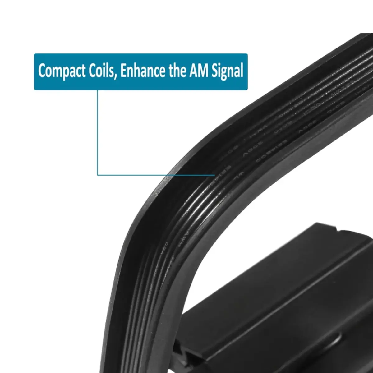 AEDIKO 75 Ohm FM Dipole Antenna & AM Loop Antenna Set | 1.8m (6ft) Cable, 80cm Dipole Length - view 5