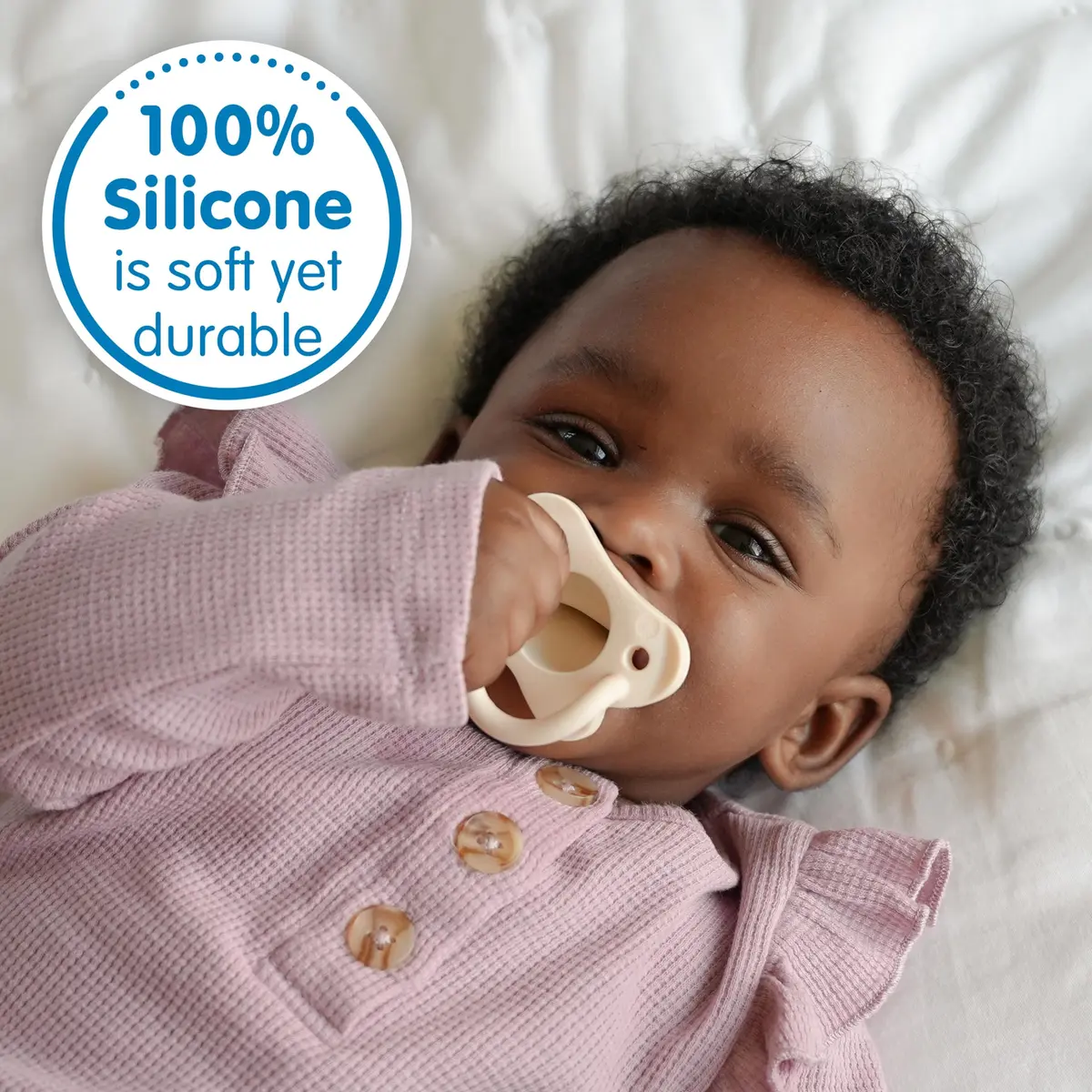 Dr. Brown's HappyPaci Silicone Pacifier 0-6m, 4-Pack | BPA-Free Soothing for Sensitive Gums - view 5