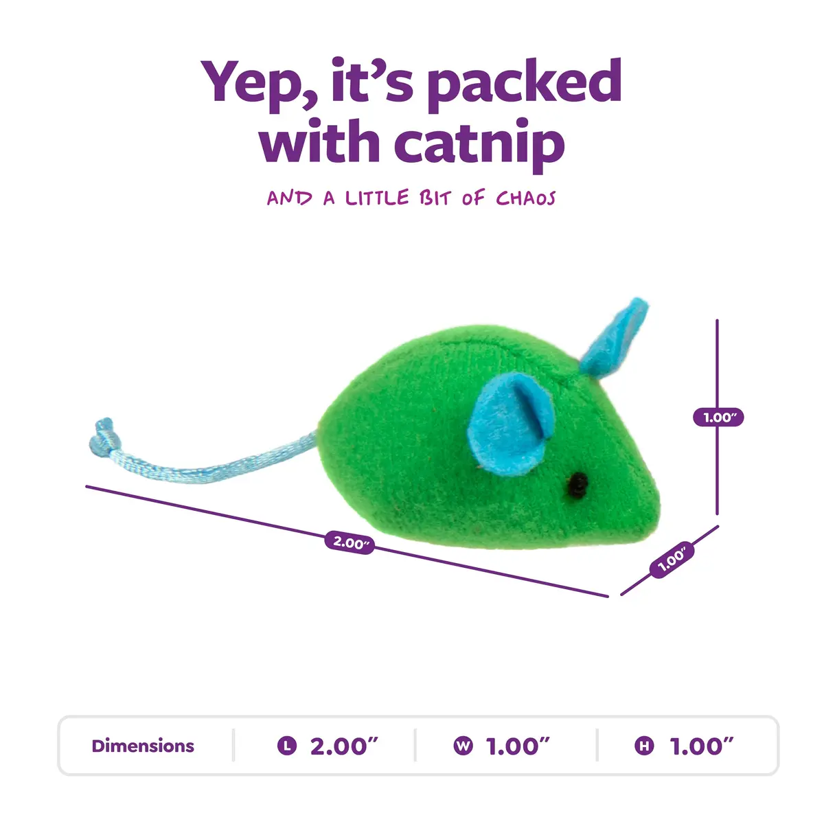 SmartyKat Skitter Critters Catnip Mice Plush Cat Toy Value Pack 15-Pack | Stimulating Play for Cats & Kittens - view 3
