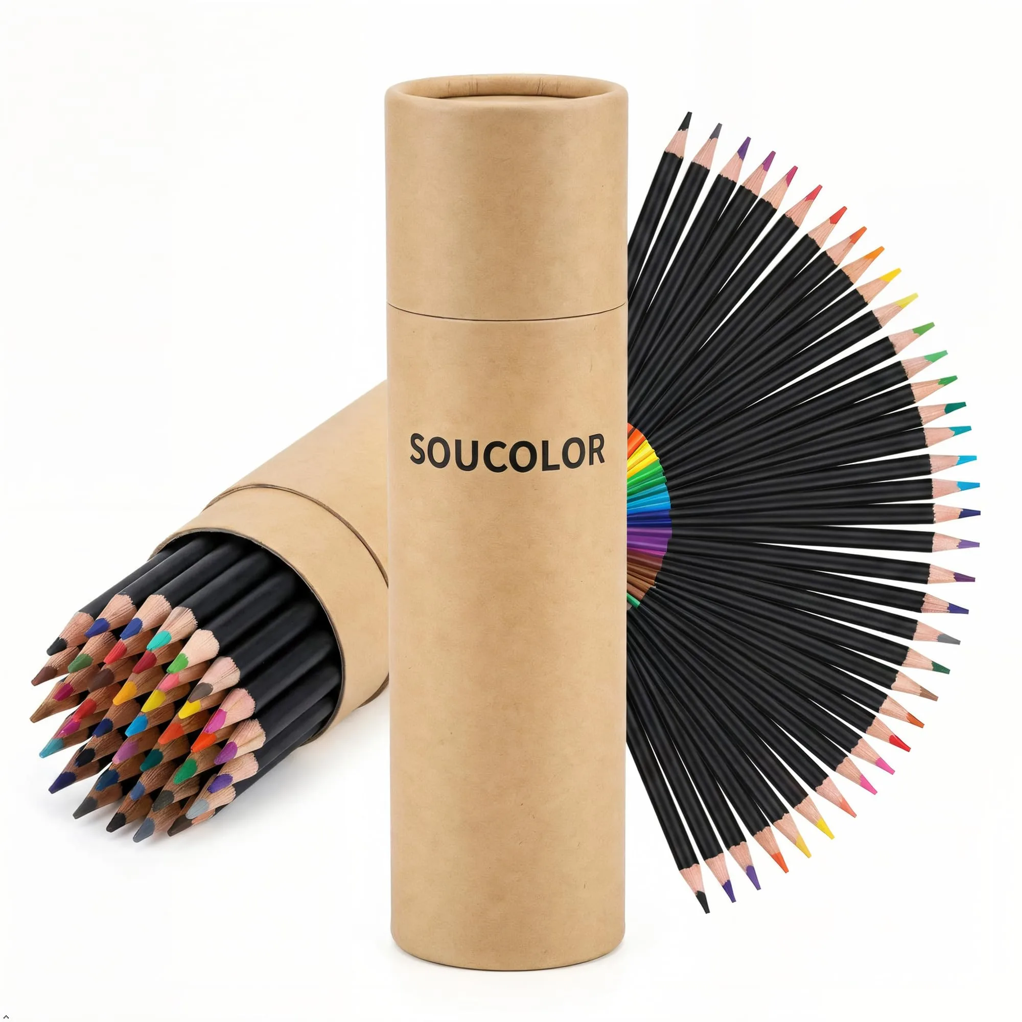 Soucolor 50 Colored Pencils Set | Vibrant Art Supplies for Adults & Kids - main product image