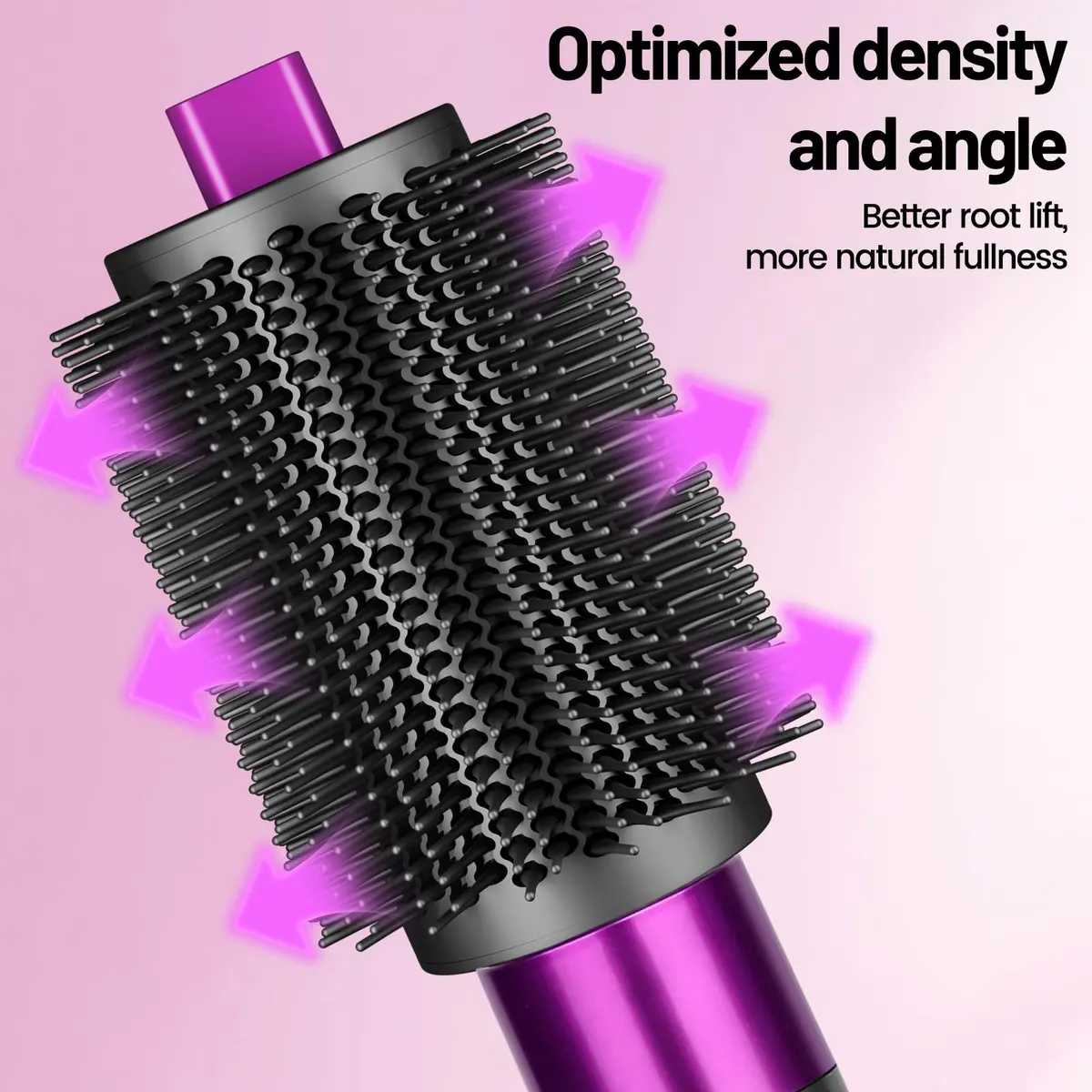 ZEPHBLOW 3-Inch Large Round Brush for Dyson Airwrap Attachments, Rose | Nylon Bristles for Volume & Smooth Curls - view 6