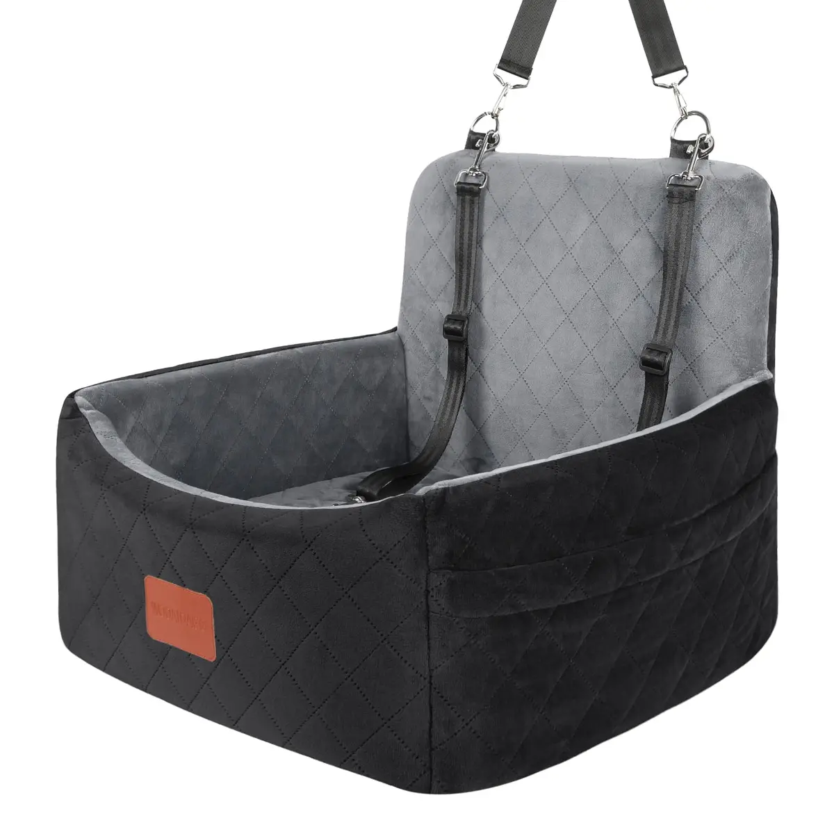 Wooaidagg Dog Car Seat for Small Dogs Under 30lbs | Comfy & Safe Travel Bed with Washable Cover - main product image