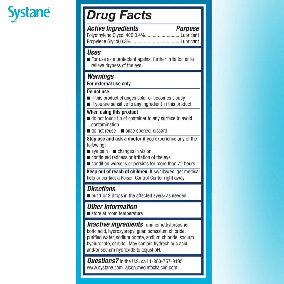 Systane Hydration Preservative-Free Lubricant Eye Drops 0.6 Fl Oz | Long-Lasting Dry Eye Relief for Moderate Dry Eyes - view 4