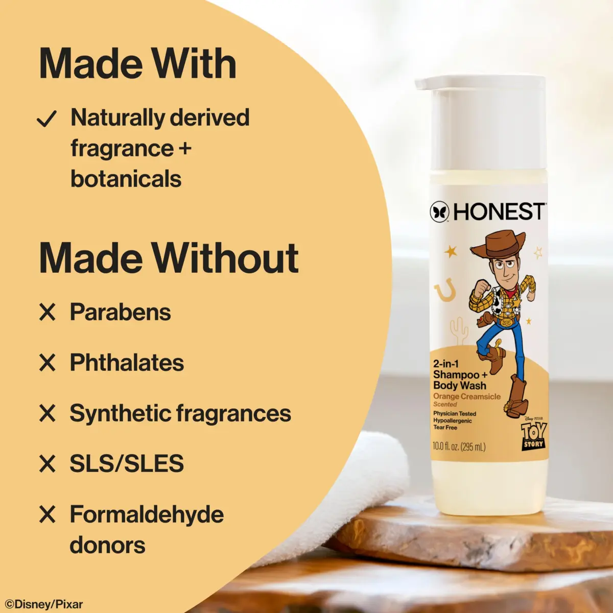 The Honest Company Shampoo + Body Wash, Orange Creamsicle, 295ml (10 Fl Oz) | Tear-Free 2-in-1 for All Hair & Skin Types - view 4
