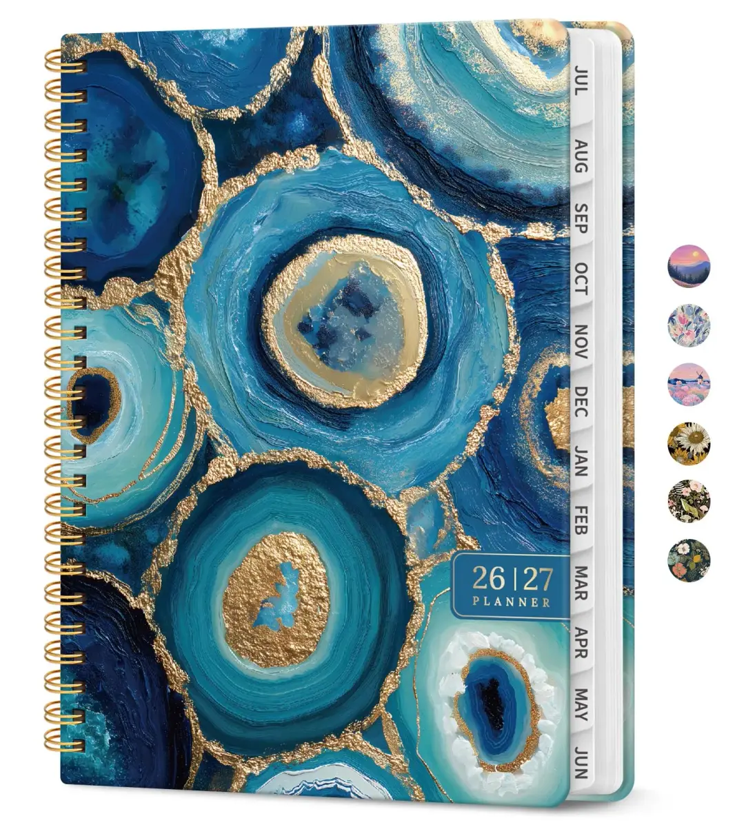 Taja 2026-2027 Academic Planner 6.3"x8.5" (A5) | Monthly & Weekly Jul 2026-Jun 2027 Planner Calendar - main product image