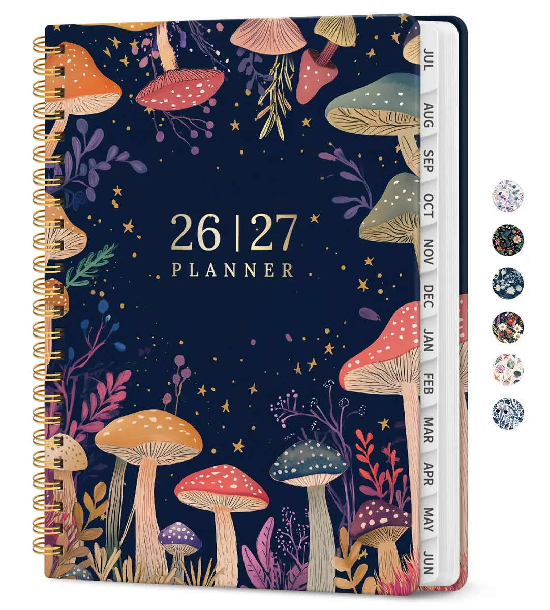 Taja 2026-2027 Academic Planner, Monthly & Weekly Jul 2026-Jun 2027 Calendar Planner, A5 Size (6.3"x8.5") | Smooth Ink Flow Acid-Free Paper - main product image