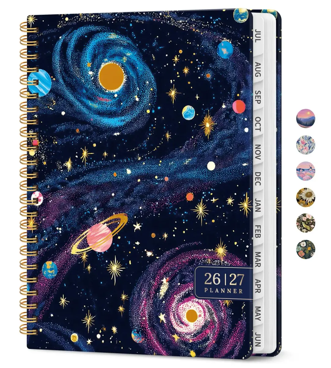 Taja 2026-2027 Academic Planner 6.3"x8.5" (A5) | Monthly & Weekly Jul 2026-Jun 2027 Planner Calendar - main product image