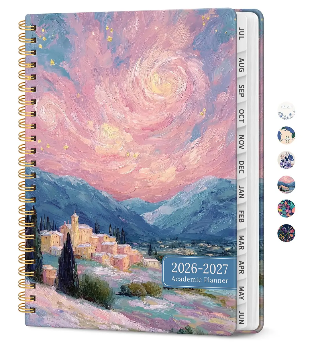 Taja Planner 2026-2027 | Academic & Personal Organizer, July 2026 - June 2027, Spiral Bound, 6.3"x8.5" - main product image