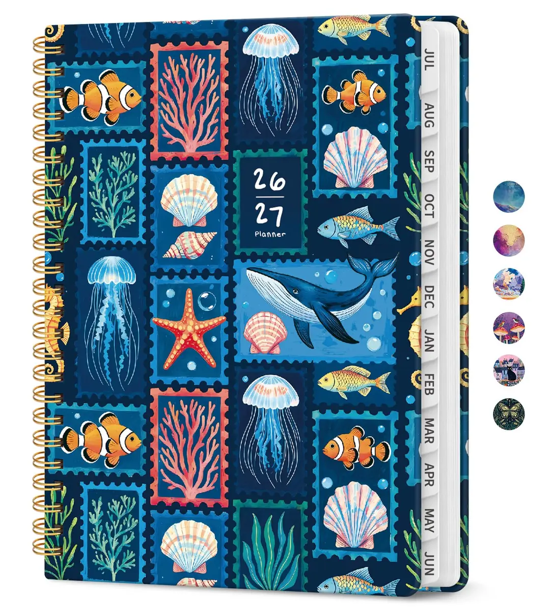 Taja Academic Planner 2026-2027, Jul 2026-Jun 2027 Monthly & Weekly Planner 16.1cm (6.3") x 21.7cm (8.5") | Acid-Free Paper - main product image