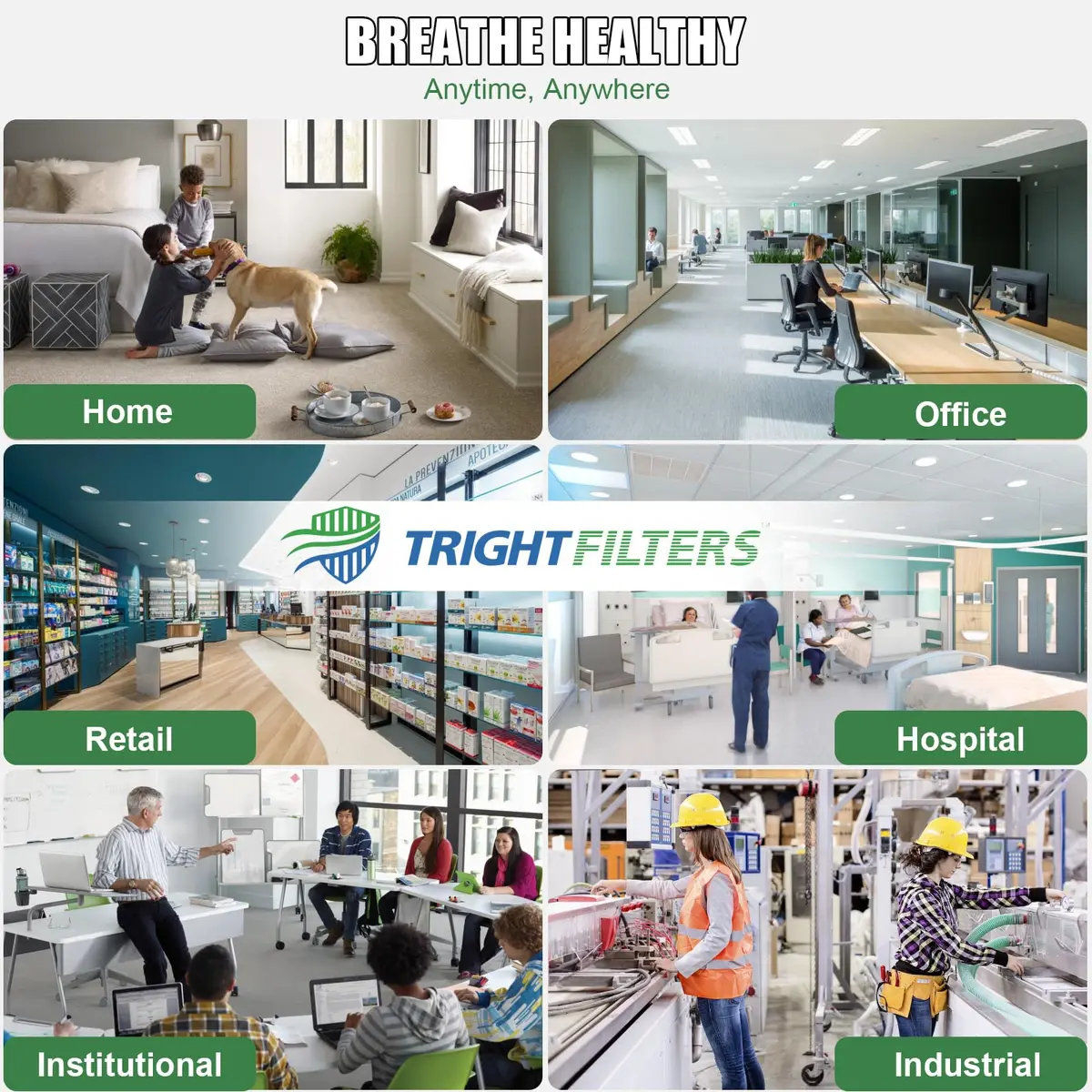 TRIGHTFILTERS 20x30x1 Air Filter MERV 11 HVAC Furnace Filter Pleated 2 Pack | Electrostatic Dust Capture - view 8