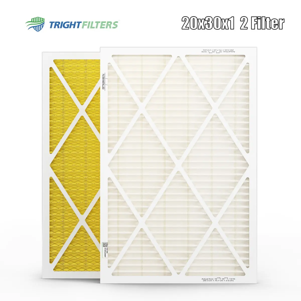 TRIGHTFILTERS 20x30x1 Air Filter MERV 11 HVAC Furnace Filter Pleated 2 Pack | Electrostatic Dust Capture - view 9