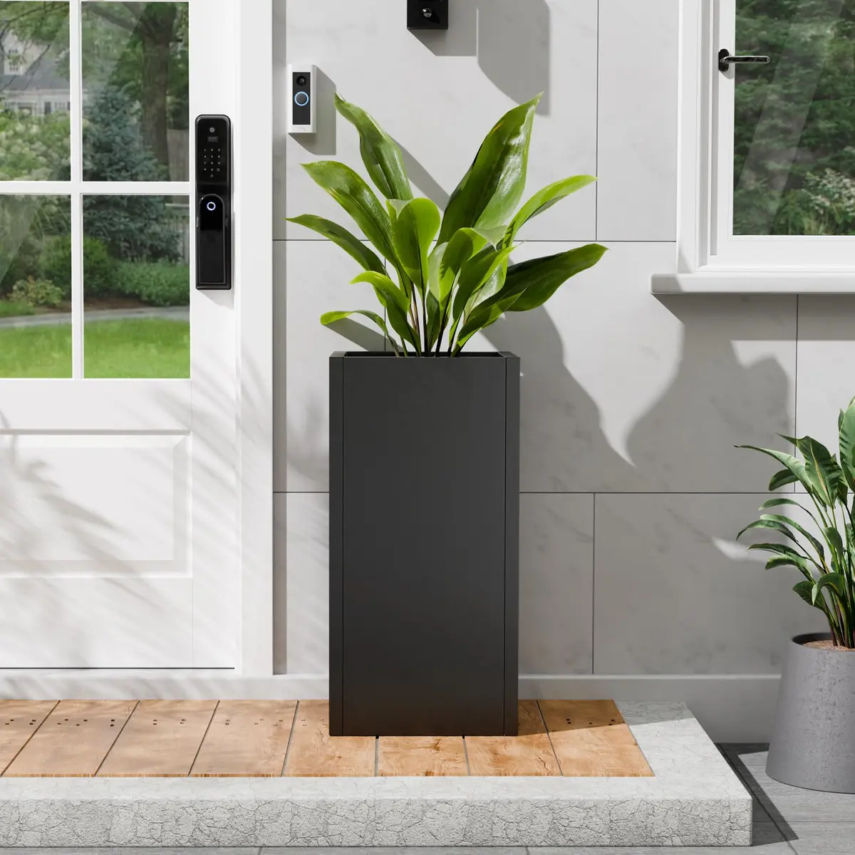 Diyfire 24" Tall Metal Planters Box for Outdoor Plants | Heavy Duty, Rust & UV Resistant, 54L Capacity - view 5