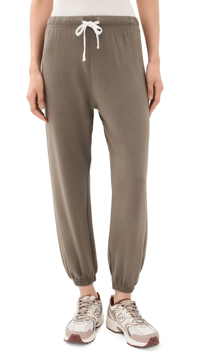 Splits59 Andie Oversized Fleece Sweatpants Lentil X-Large | Relaxed Fit, Mid-Rise, Ankle Length - main product image