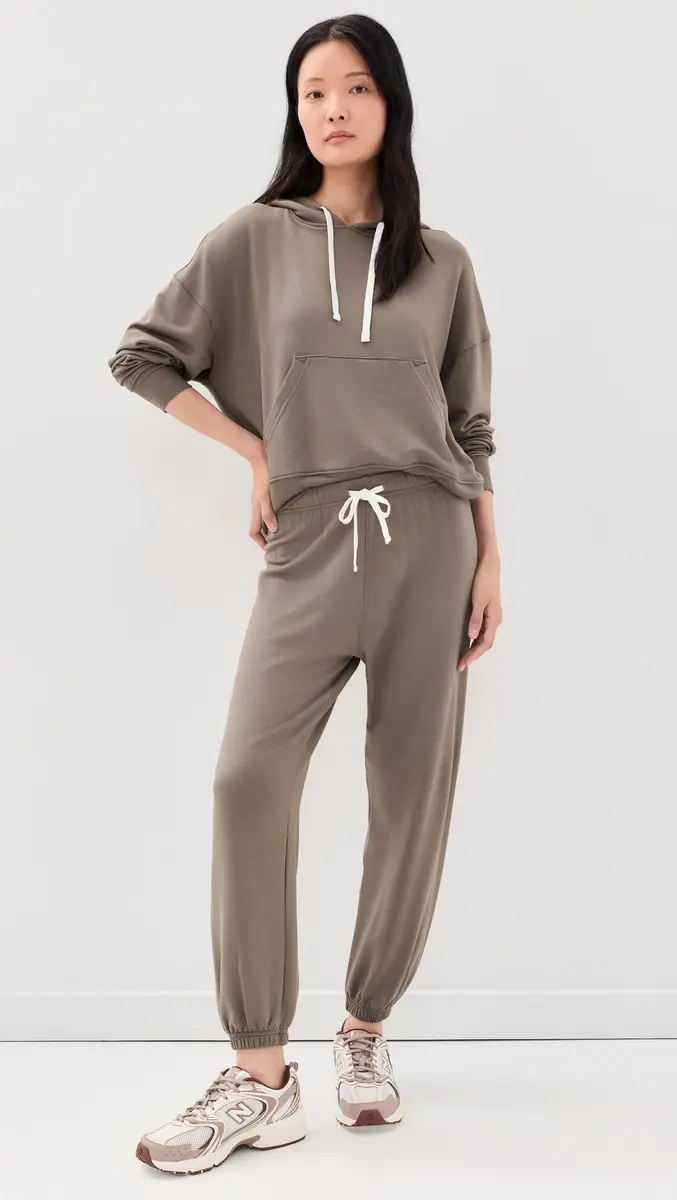 Splits59 Andie Oversized Fleece Sweatpants Lentil X-Large | Relaxed Fit, Mid-Rise, Ankle Length - view 5