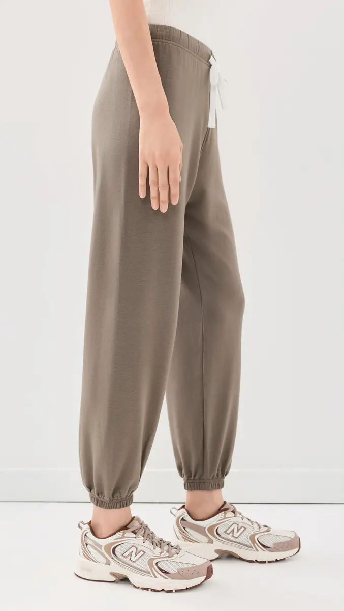 Splits59 Andie Oversized Fleece Sweatpants Lentil X-Large | Relaxed Fit, Mid-Rise, Ankle Length - view 4