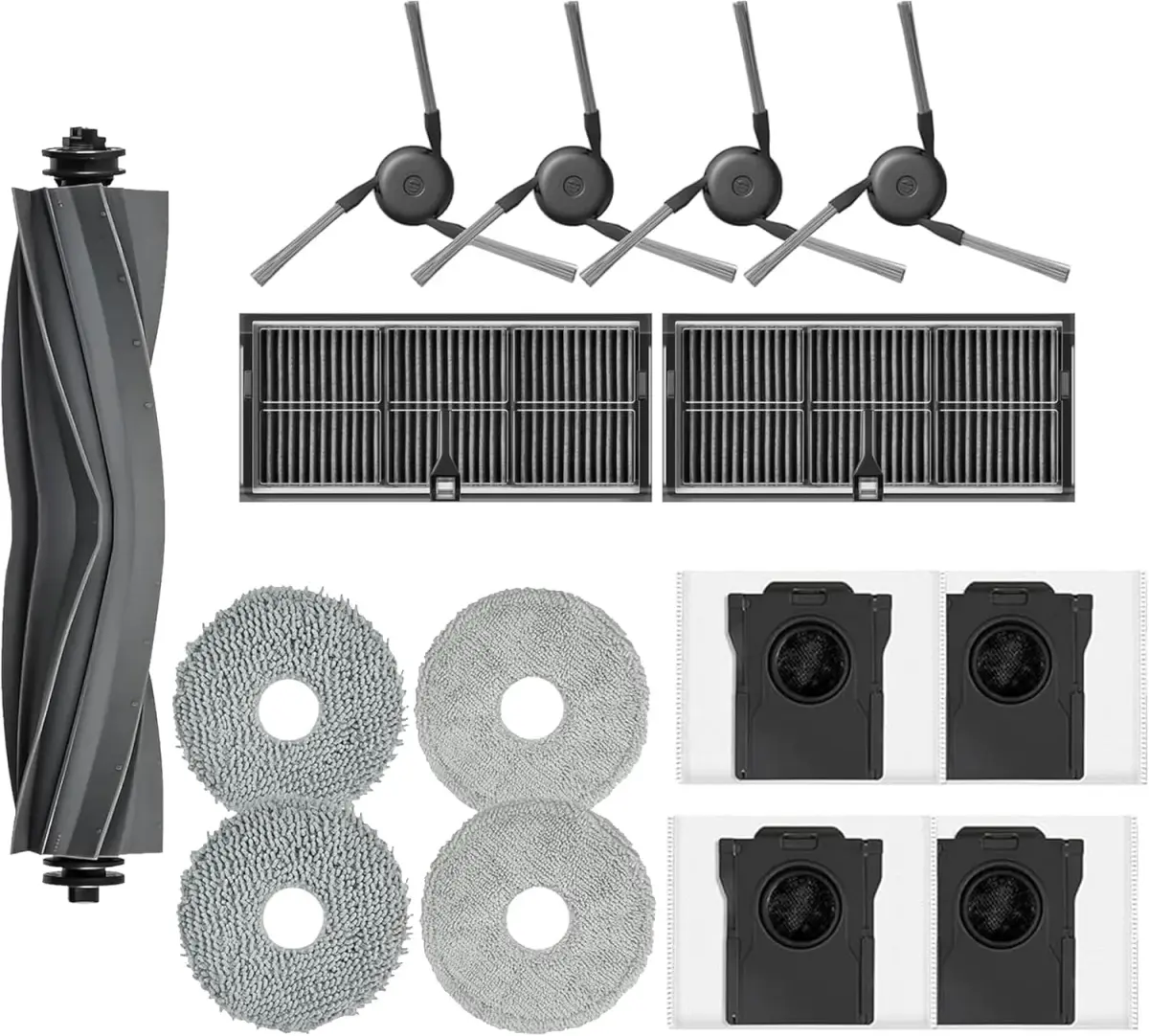 JoyBros Replacement Parts for Dreame X40 Ultra Complete L40 Ultra MOVA P10 P50 Pro Ultra Robot Vacuum Cleaner (15-Piece Set) - main product image