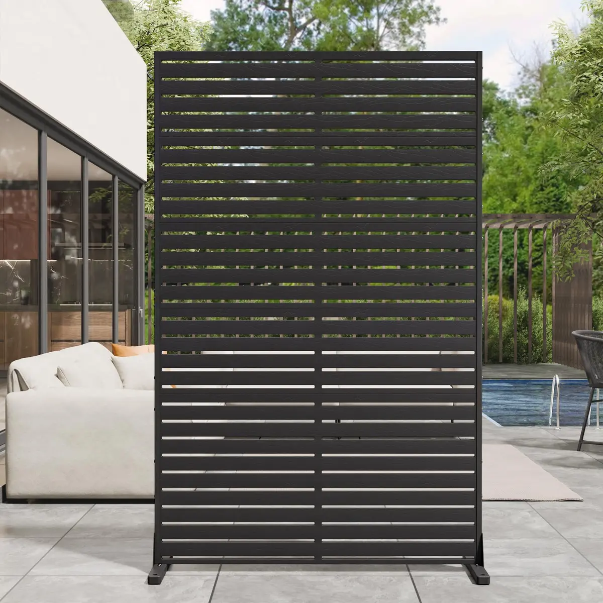 Diyfire Outdoor Privacy Screen 72" H x 47" W | Weather-Resistant Freestanding Panel for Patio & Balcony - main product image