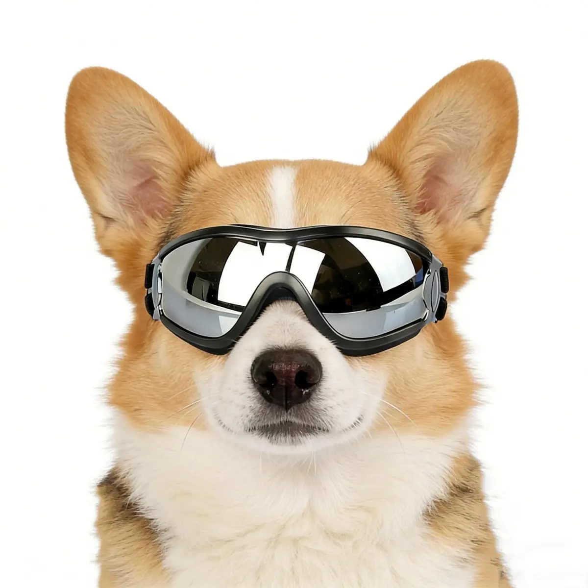 NAMSAN Dog Goggles Small to Medium Breed, Classic Black | UV Protection for Outdoor Adventures - main product image