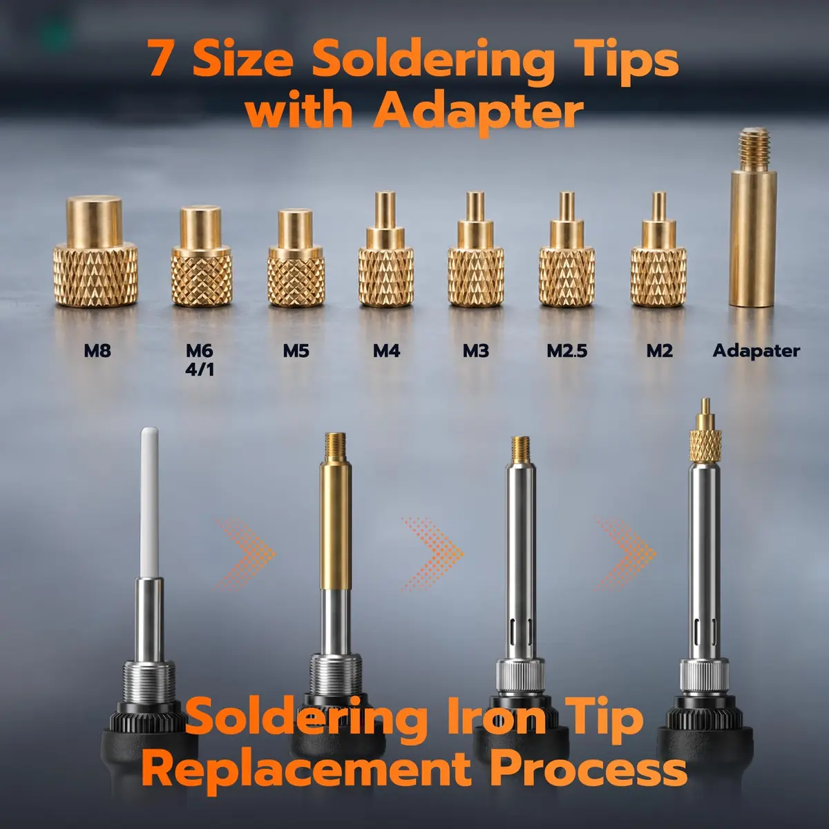 3DZWMAN Vertical Heat Set Insert Tool with 380PCS Inserts & Tips M2-M8 | 410mm Insertion Height, Aluminum Structure, 1.8kg - view 4