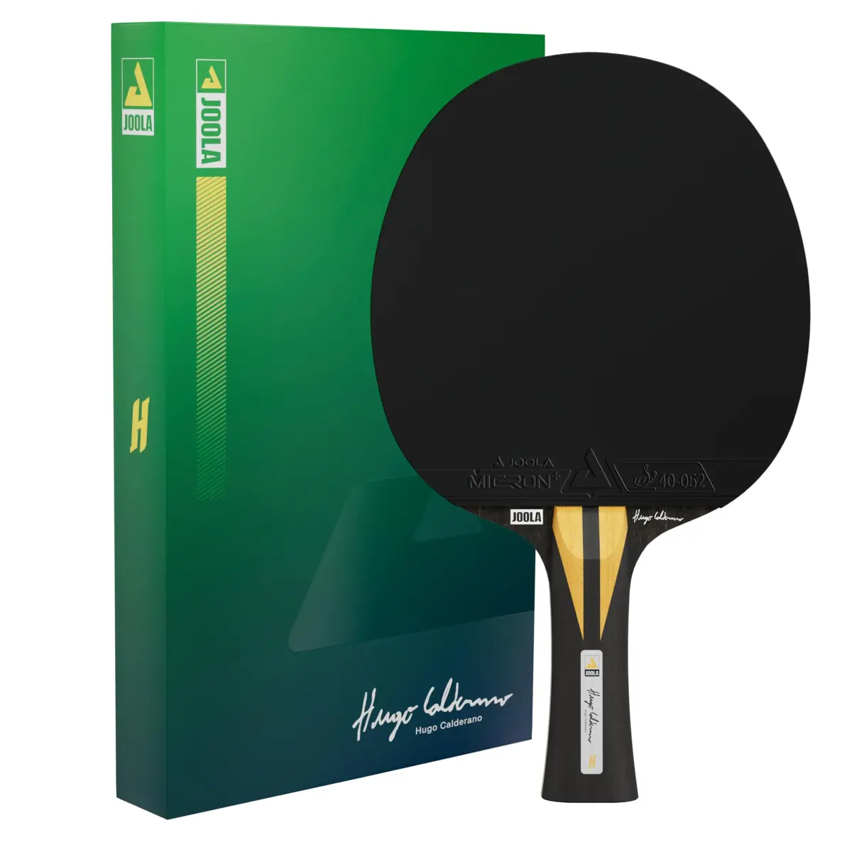 JOOLA Hugo Calderano Infinity Carbon Table Tennis Racket – Ergonomic Flared Grip - ITTF Approved Rubbers - Competition Paddle for Power Players - 185g - main product image