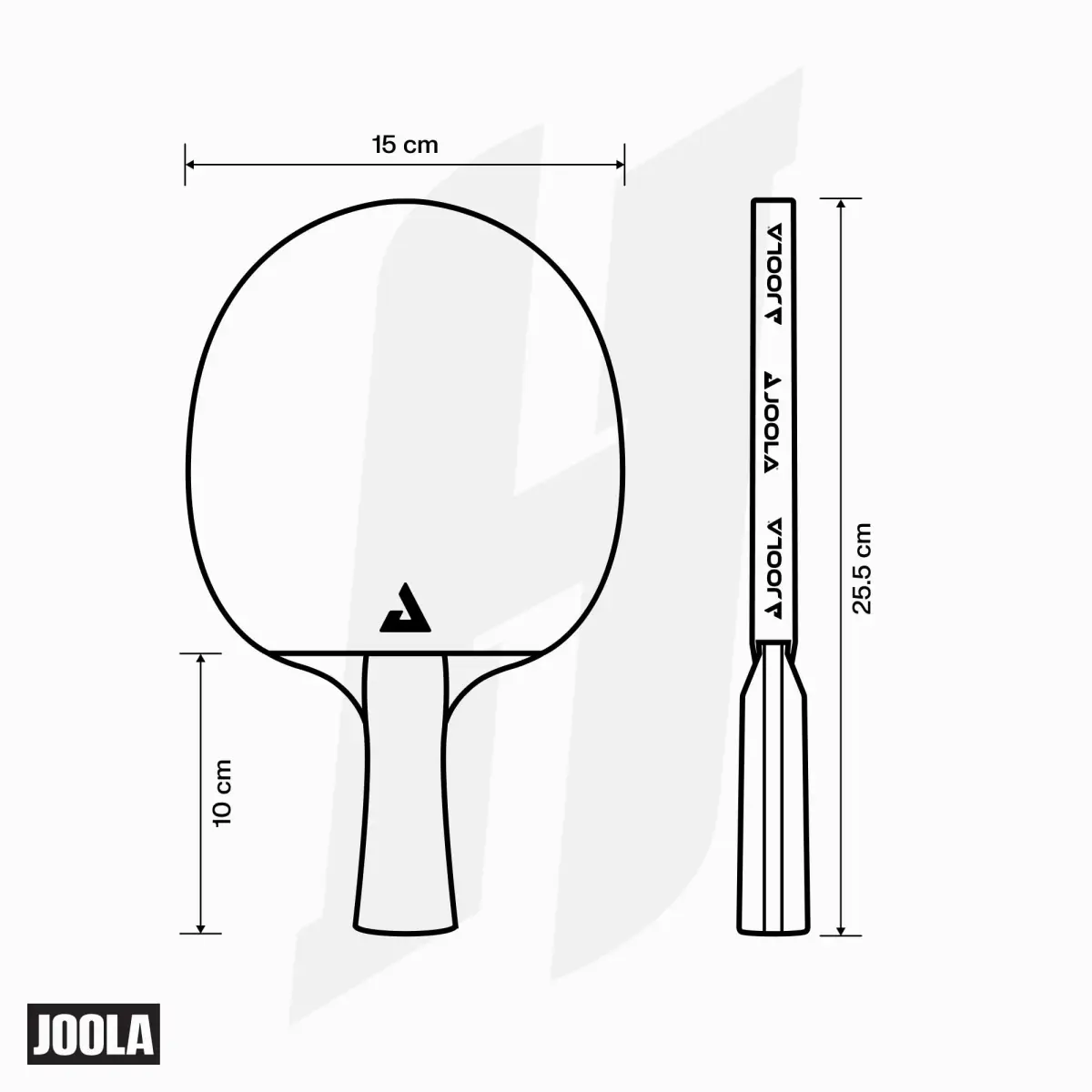 JOOLA Hugo Calderano Infinity Carbon Table Tennis Racket – Ergonomic Flared Grip - ITTF Approved Rubbers - Competition Paddle for Power Players - 185g - view 6