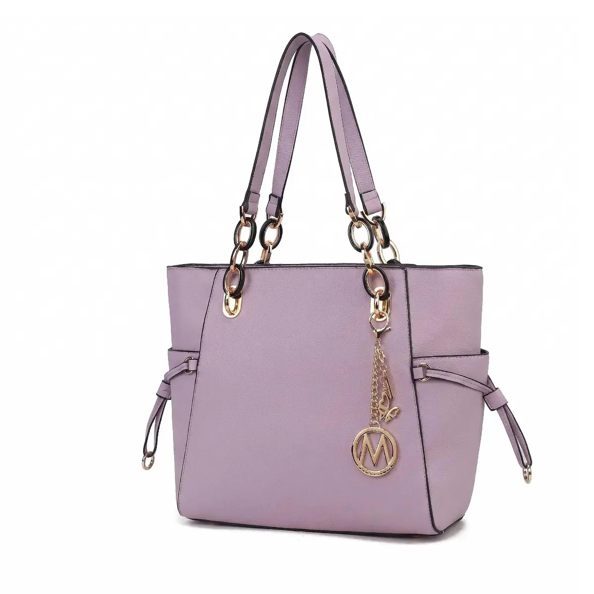 MKF Collection Yale Solid Tote Bag 36cm (15in) x 28cm (11in) x 10cm (4in) | Premium Vegan Leather Handbag Purse - main product image