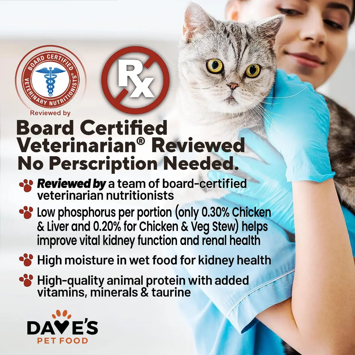 Dave's Pet Food Non Prescription Renal Cat Food Variety Pack 3 oz | Kidney Support with Quality Proteins - view 4