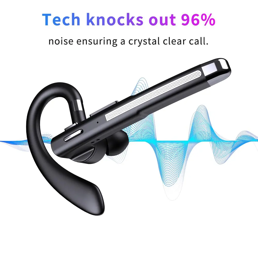 Hsility YYK520-2 Bluetooth Headset with Mic | 100 Hrs Battery, 270° Rotatable Earpiece - view 2
