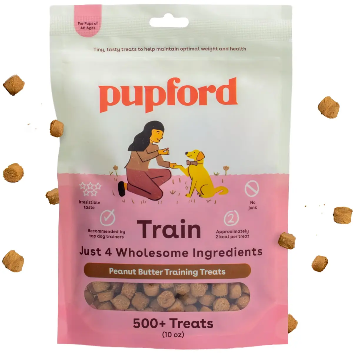 Pupford Training Treats for Dogs & Puppies Peanut Butter 10 oz | Healthy, Low-Calorie Training Aid - main product image