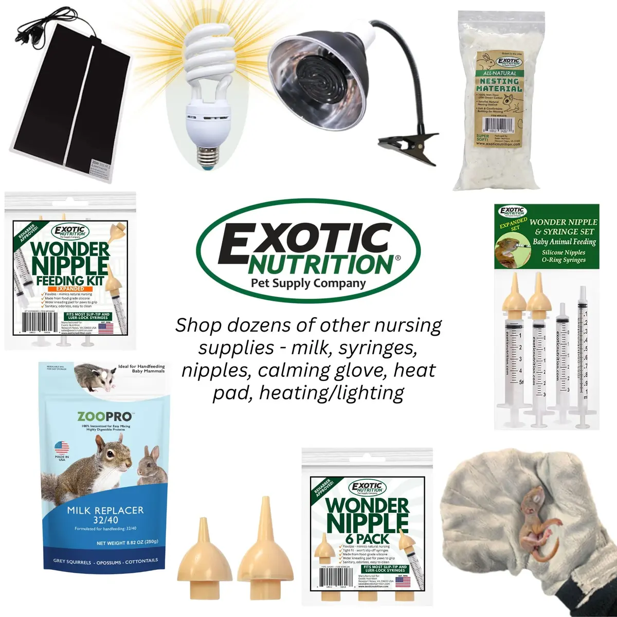 Exotic Nutrition ZooPro Milk Replacer 32/40 Formula 247ml (8.8oz) | For Baby Squirrels, Rabbits, Opossums, Raccoons - view 8