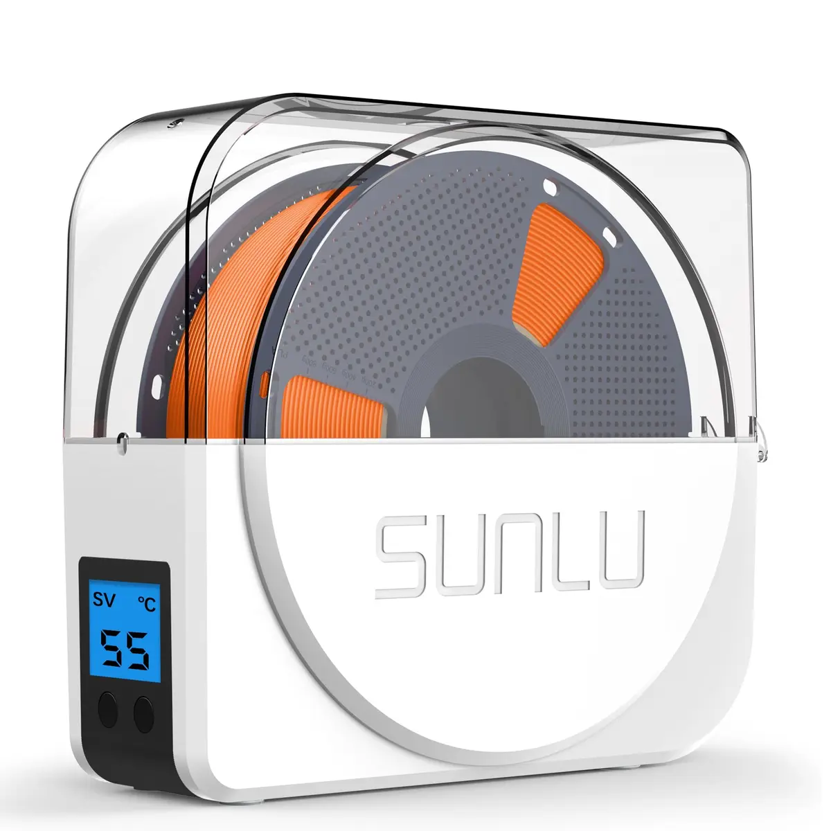SUNLU Filament Dryer Box S1 Plus White | Fast Drying with Fan for 1.75mm/2.85mm/3.00mm PLA PETG ABS TPU Nylon Filament - main product image