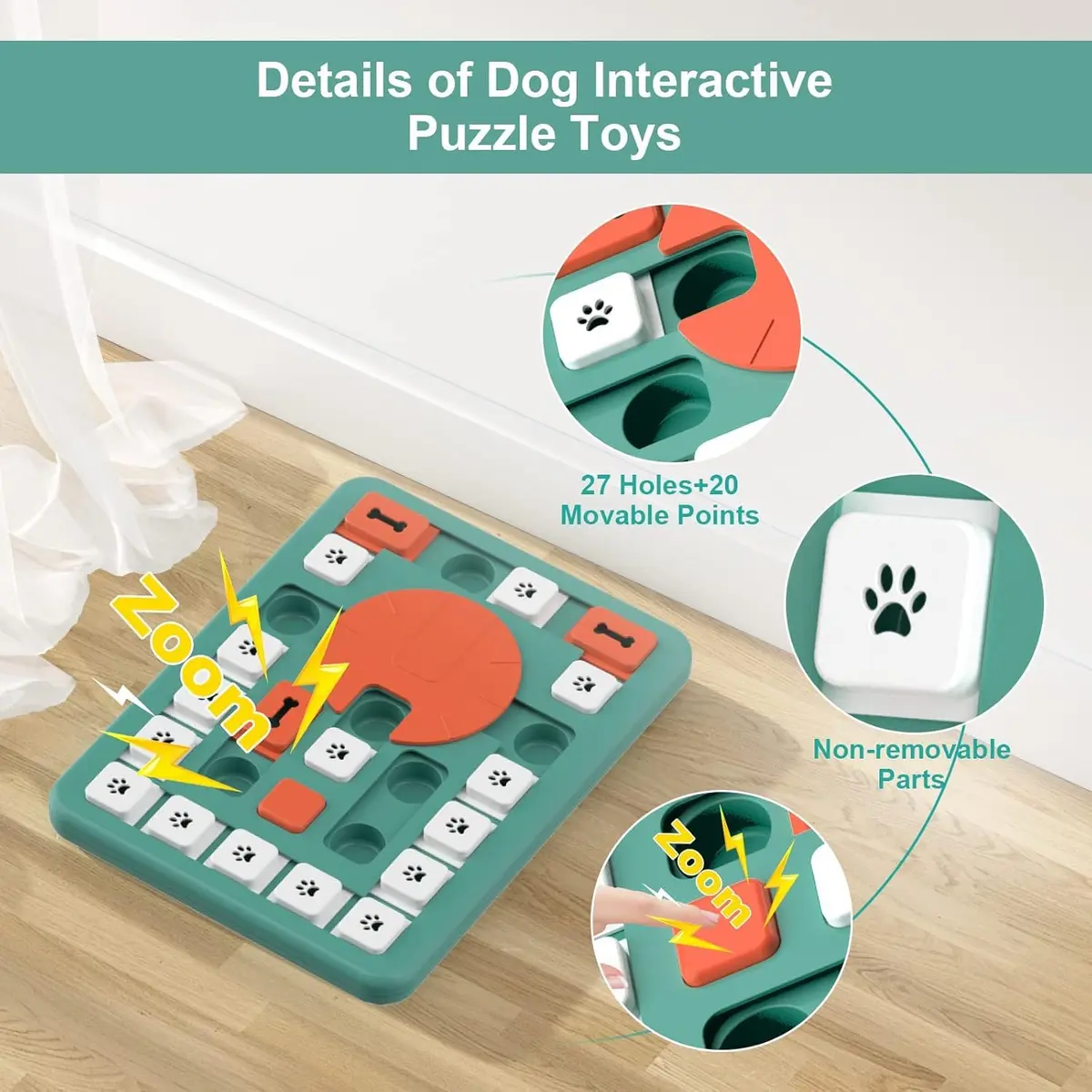 PETSTA Large Level 4 Dog Puzzle Toy | Treat Dispenser & Brain Stimulator for Medium & Large Dogs - view 6