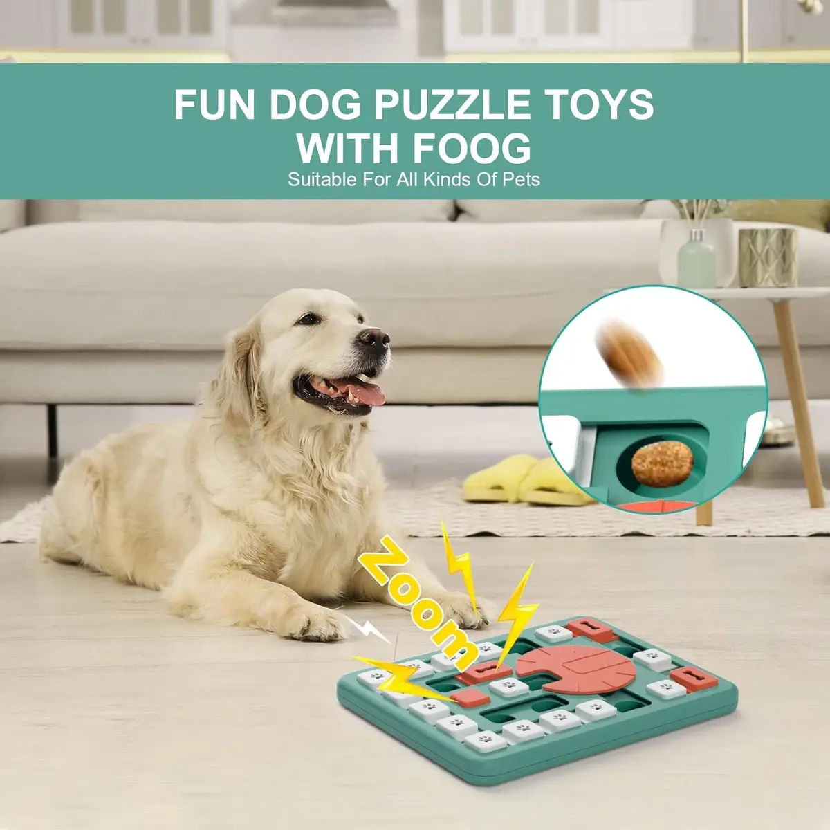 PETSTA Large Level 4 Dog Puzzle Toy | Treat Dispenser & Brain Stimulator for Medium & Large Dogs - view 7