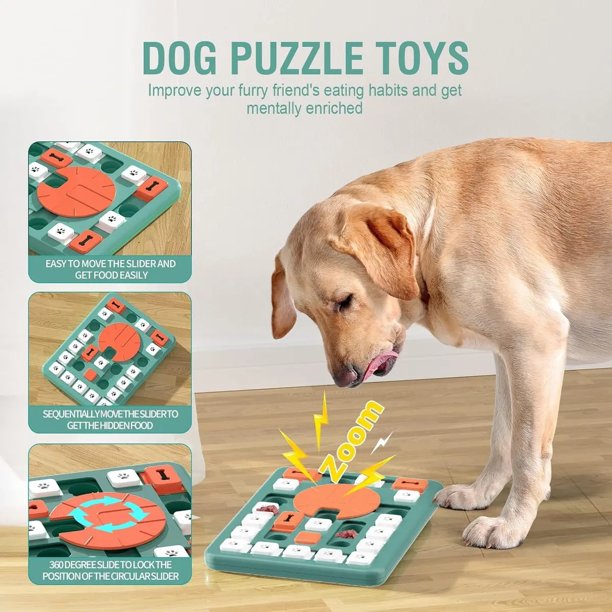 PETSTA Large Level 4 Dog Puzzle Toy | Treat Dispenser & Brain Stimulator for Medium & Large Dogs - view 2