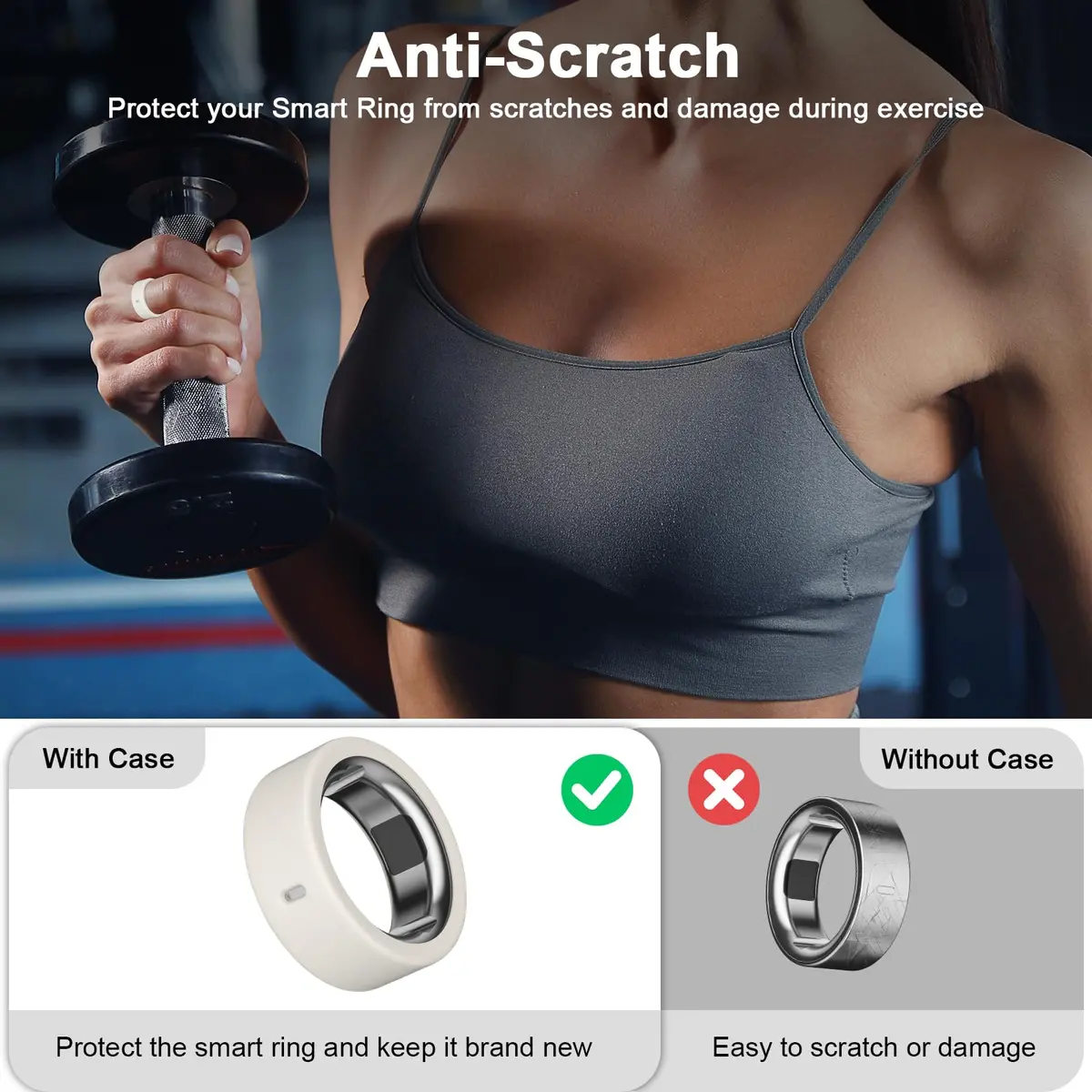 ZOOROO 12 Pack Ring Covers for Oura Ring Gen 3/4, Size S (4-7) | Silicone Protector with Charging Hole - view 4
