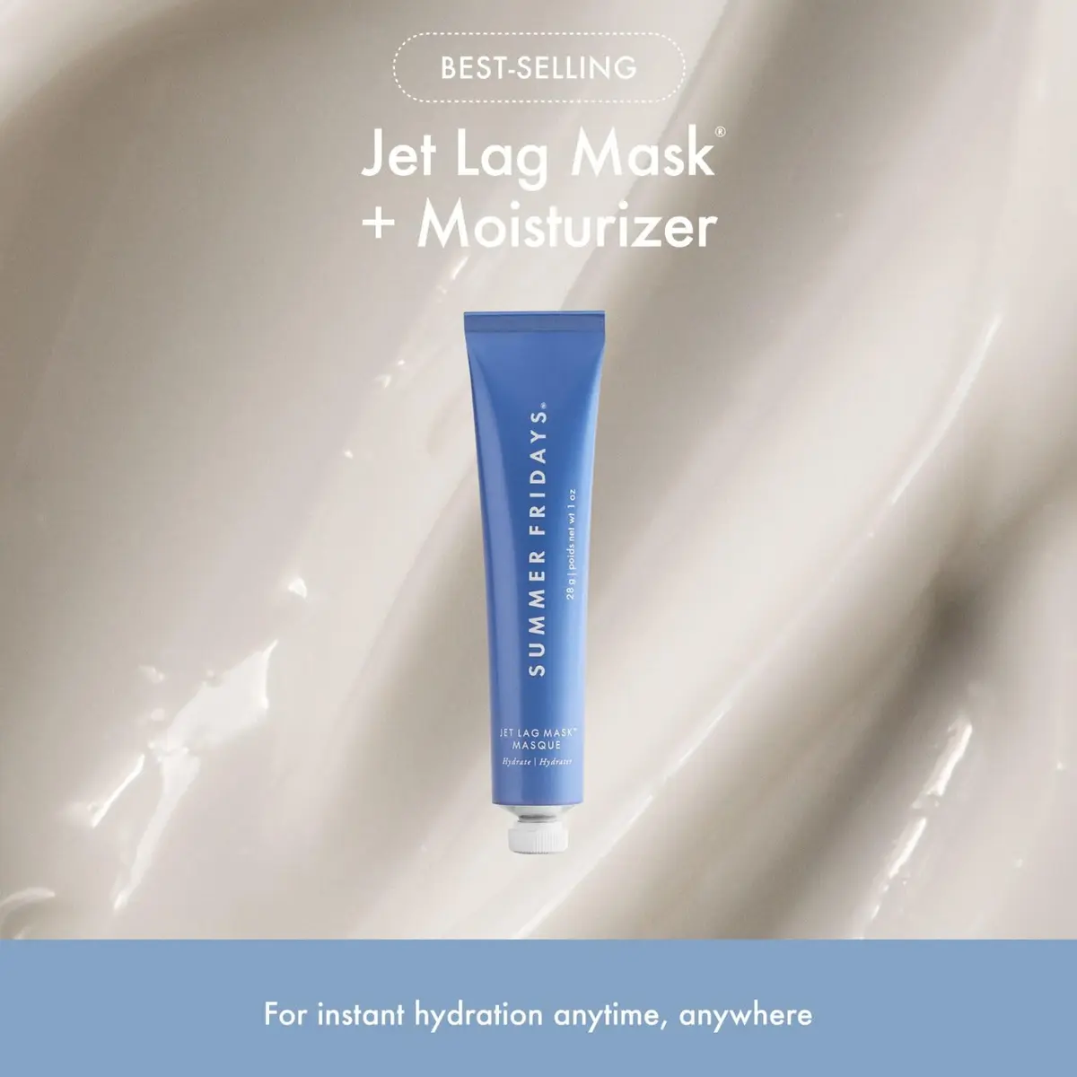 Summer Fridays Evening Duo Travel Size Skin Care Set with Jet Lag Mask & Midnight Ritual Serum | Hydrates & Renews Skin - view 2