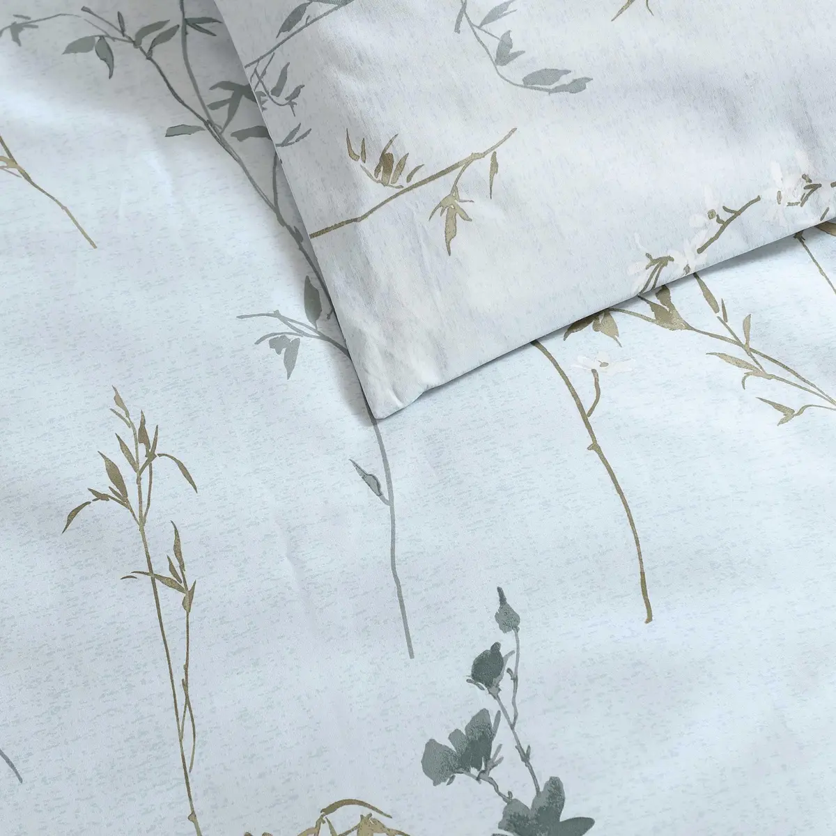 Calvin Klein King Duvet Cover Set with Shams | Cotton Sateen, Blue Tones, 107x92 Inches - view 5