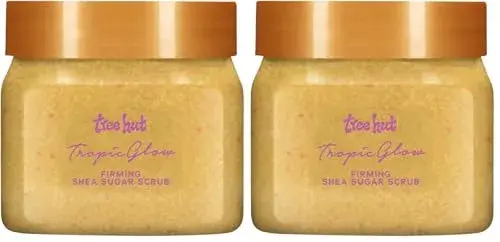 Tree Hut Tropic Glow Shea Sugar Scrub Travel Size 96g (3.4 oz) | Vegan Skin Exfoliant for Smooth Skin - main product image